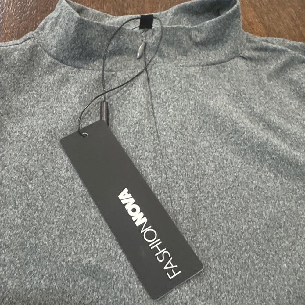 Fashion Nova Charcoal Jumpsuit size medium - Picture 8 of 11